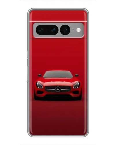 Чехол для Google Pixel 7 Pro с картинкой «Красный Mercedes AMG»