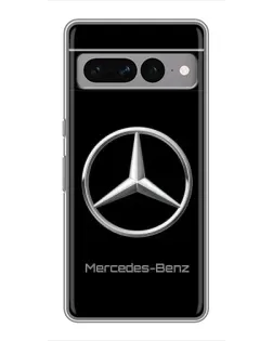 Чехол для Google Pixel 7 Pro с картинкой «Mercedes Silver Logo»