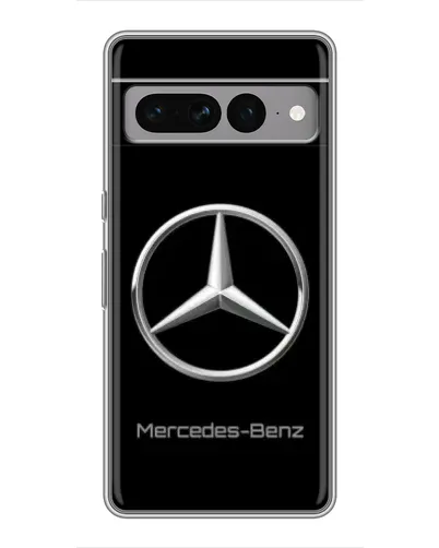 Чехол для Google Pixel 7 Pro с картинкой «Mercedes Silver Logo»