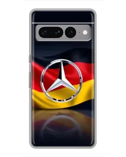 Чехол для Google Pixel 7 Pro с картинкой «Mercedes — флаг Германии»