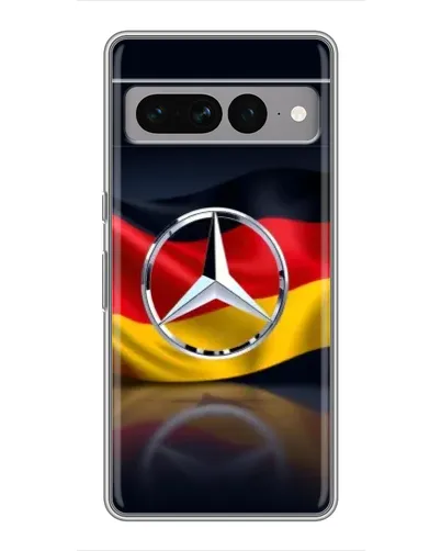 Чехол для Google Pixel 7 Pro с картинкой «Mercedes — флаг Германии»