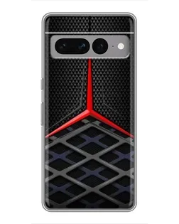 Чехол для Google Pixel 7 Pro с картинкой «Mercedes Carbon Grid»