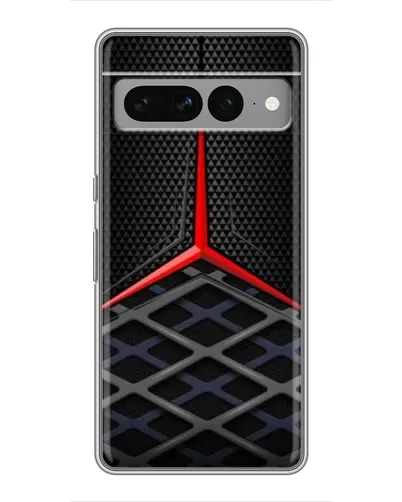 Чехол для Google Pixel 7 Pro с картинкой «Mercedes Carbon Grid»