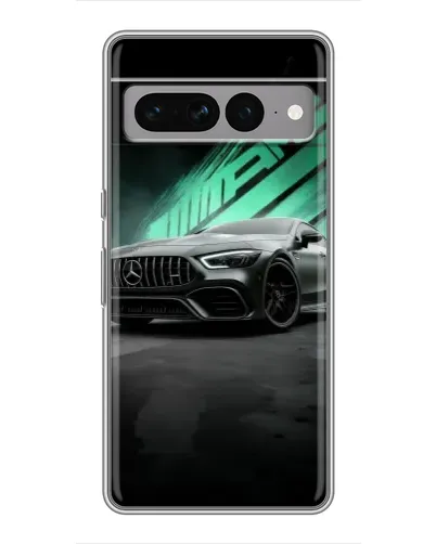 Чехол для Google Pixel 7 Pro с картинкой «Темный Mercedes AMG»