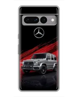 Чехол для Google Pixel 7 Pro с картинкой «Mercedes G-Class красный»