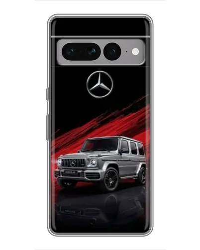 Чехол для Google Pixel 7 Pro с картинкой «Mercedes G-Class красный»