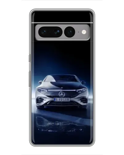 Чехол для Google Pixel 7 Pro с картинкой «Ночной Mercedes EQ»