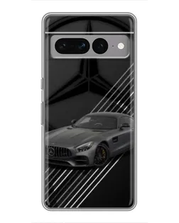 Чехол для Google Pixel 7 Pro с картинкой «Mercedes AMG — графика»