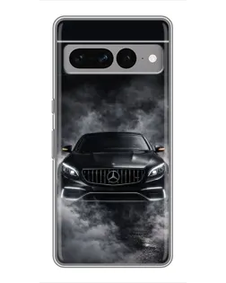 Чехол для Google Pixel 7 Pro с картинкой «Mercedes в дыму»