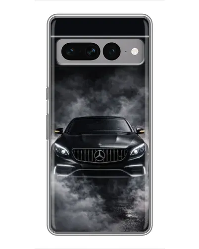 Чехол для Google Pixel 7 Pro с картинкой «Mercedes в дыму»