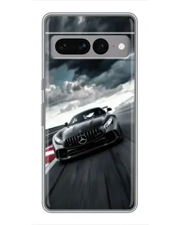 Чехол для Google Pixel 7 Pro с картинкой «Гоночный Mercedes AMG»