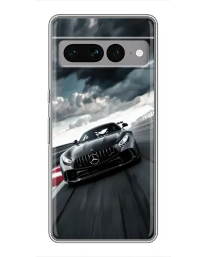 Чехол для Google Pixel 7 Pro с картинкой «Гоночный Mercedes AMG»