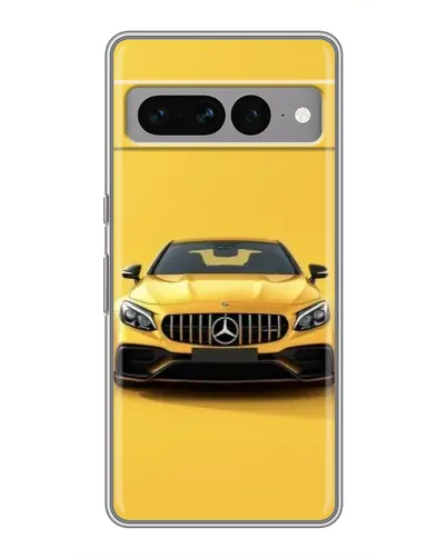 Чехол для Google Pixel 7 Pro с картинкой «Желтый Mercedes GT»