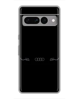 Чехол для Google Pixel 7 Pro с картинкой «Audi — световой подпись»