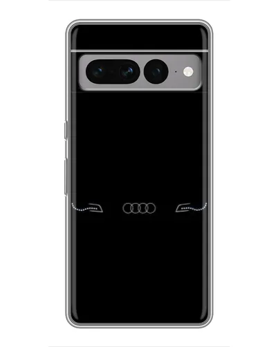 Чехол для Google Pixel 7 Pro с картинкой «Audi — световой подпись»
