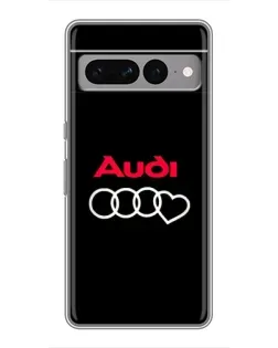 Чехол для Google Pixel 7 Pro с картинкой «Логотип Audi Heart»
