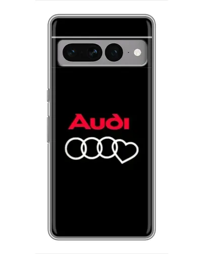 Чехол для Google Pixel 7 Pro с картинкой «Логотип Audi Heart»