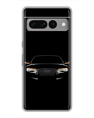 Чехол для Google Pixel 7 Pro с картинкой «Audi — ночной контур»