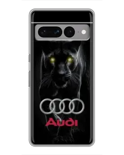 Чехол для Google Pixel 7 Pro с картинкой «Пантера и Audi»