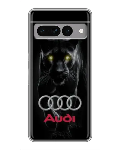 Чехол для Google Pixel 7 Pro с картинкой «Пантера и Audi»
