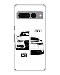 Чехол для Google Pixel 7 Pro с картинкой «Audi — контрастный дизайн»