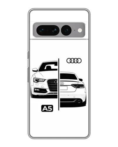 Чехол для Google Pixel 7 Pro с картинкой «Audi — контрастный дизайн»