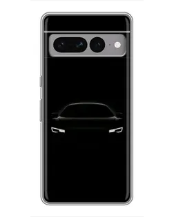 Чехол для Google Pixel 7 Pro с картинкой «Взгляд Audi в темноте»