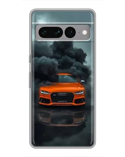 Чехол для Google Pixel 7 Pro с картинкой «Audi в облаках дыма»