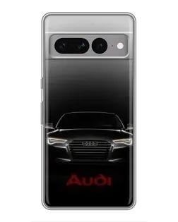 Чехол для Google Pixel 7 Pro с картинкой «Audi — градиентный контур»