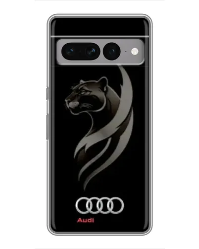 Чехол для Google Pixel 7 Pro с картинкой «Графика — пантера и Audi»