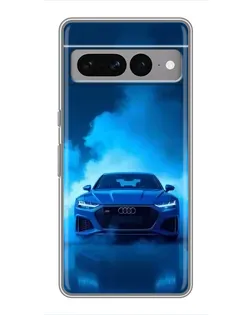 Чехол для Google Pixel 7 Pro с картинкой «Audi — голубая энергия»