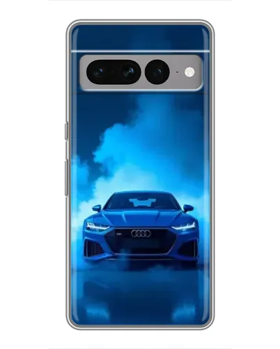 Чехол для Google Pixel 7 Pro с картинкой «Audi — голубая энергия»