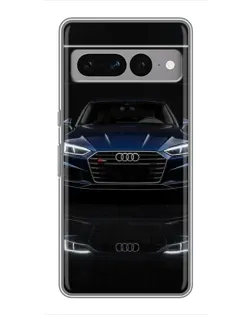 Чехол для Google Pixel 7 Pro с картинкой «Audi — ночное отражение»