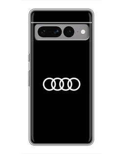Чехол для Google Pixel 7 Pro с картинкой «Audi White Logo»