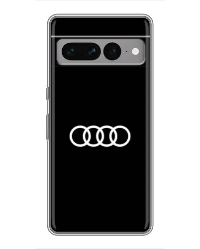 Чехол для Google Pixel 7 Pro с картинкой «Audi White Logo»