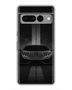 Чехол для Google Pixel 7 Pro с картинкой «Lamborghini симметрия дорог»