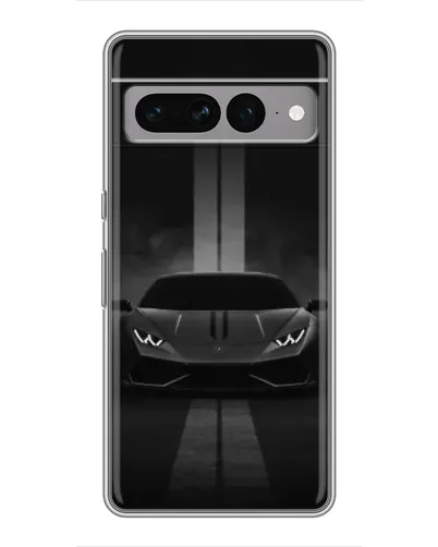 Чехол для Google Pixel 7 Pro с картинкой «Lamborghini симметрия дорог»
