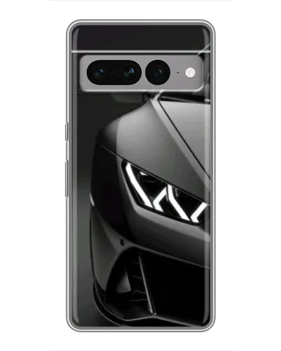 Чехол для Google Pixel 7 Pro с картинкой «Lamborghini фары детализация»
