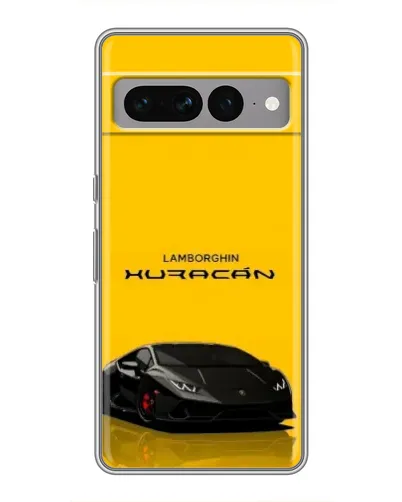 Чехол для Google Pixel 7 Pro с картинкой «Lamborghini Huracan черный»