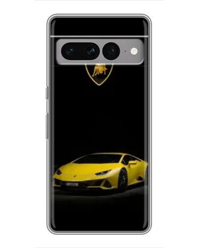 Чехол для Google Pixel 7 Pro с картинкой «Lamborghini желтый акцент»