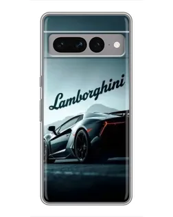 Чехол для Google Pixel 7 Pro с картинкой «Классическая надпись Lamborghini»