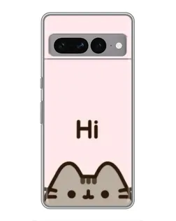 Чехол для Google Pixel 7 Pro с картинкой «Пушин говорит Hi»