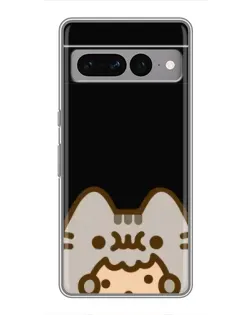 Чехол для Google Pixel 7 Pro с картинкой «Пушин на черном»