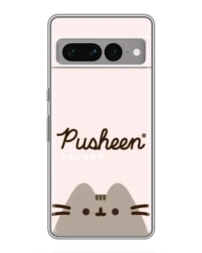Чехол для Google Pixel 7 Pro с картинкой «Pusheen логотип»