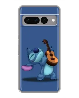 Чехол для Google Pixel 7 Pro с картинкой «Стич с укулеле»