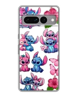 Чехол для Google Pixel 7 Pro с картинкой «Стикеры Stitch и Angel»