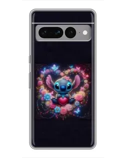 Чехол для Google Pixel 7 Pro с картинкой «Stitch в цветах»