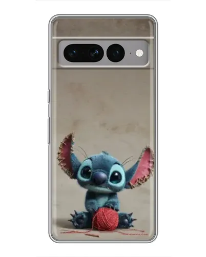 Чехол для Google Pixel 7 Pro с картинкой «Стич на коричневом фоне»