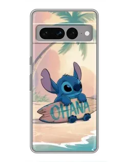 Чехол для Google Pixel 7 Pro с картинкой «Стич на серфе»