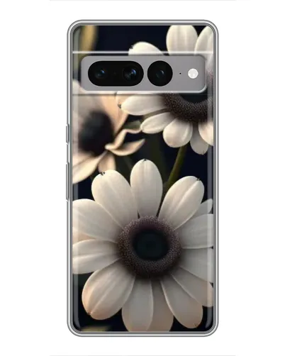 Чехол для Google Pixel 7 Pro с картинкой «Белые маргаритки макро»